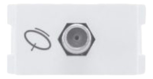 Toma Co-axial 75 Ohms (r) Blanco - Atenea A154300008 0