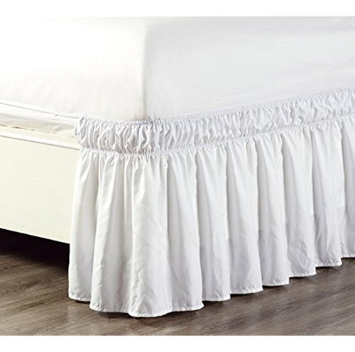 Envuelva Alrededor De 21  De Largo, Color Blanco, Con Volant 0