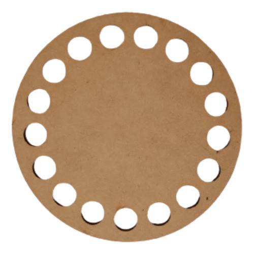 Base De Fibrofácil Para Tejer Canastos Redonda 0