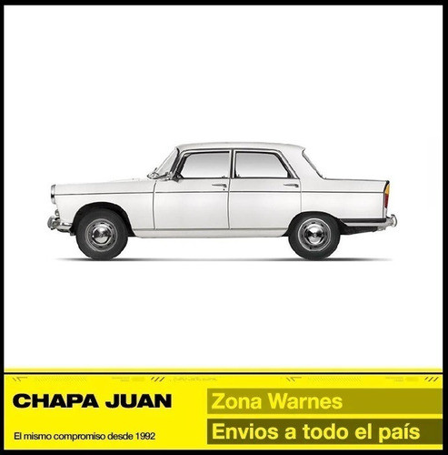 Juego Kit Pisos Delanteros + Traseros Peugeot 404 (x4) 1