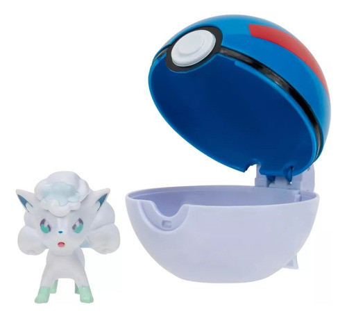 Muñeco Alolan Vulpix + Great Ball - Pokemon Clip N Go 1