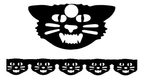 Guirnalda De Halloween Rondinella - Gato Negro 0
