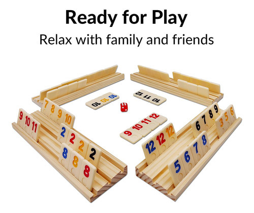 Juego De Rummy Con 106 Piezas En Estuche Portátil 1