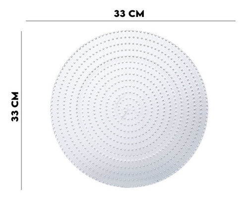 Sousplat De Vidro Allure Lyor 33cm 1