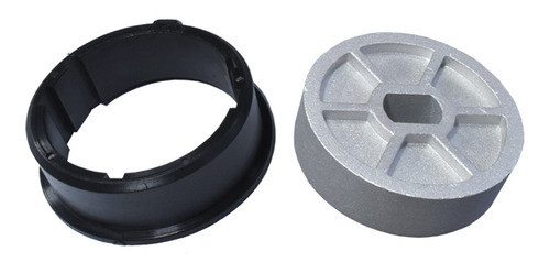 Conj. Adaptadores Circulares Metál. 57mm P/tubular 45mm Diám 0
