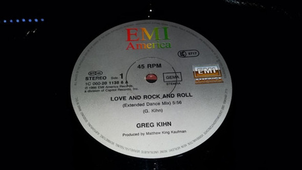 Greg Kihn Love And Rock And Roll Vinilo Maxi Rareza 1986 1