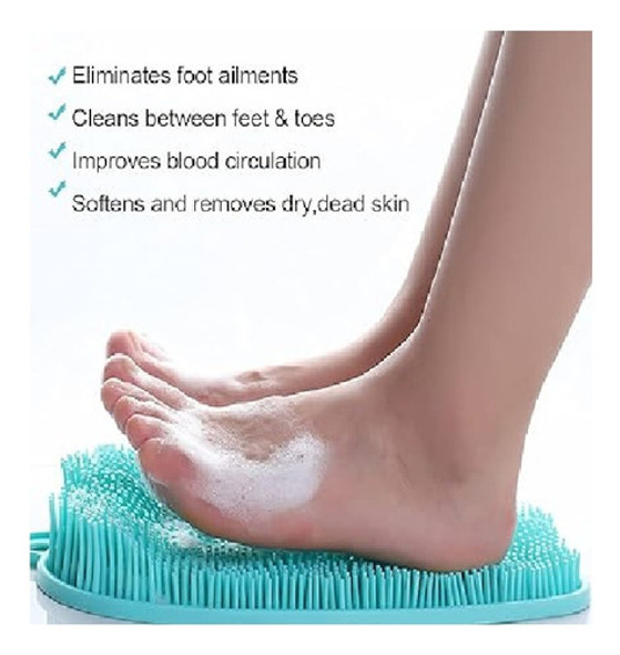 Alfombra Baño Antideslizante Masajeador Exfoliante Limpiador 1