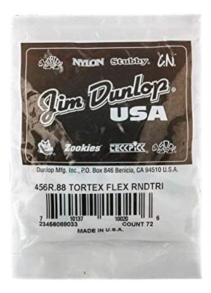 Jim Dunlop Dunlop Tortex Flex Triangle .88mm Picareta De Gui 1