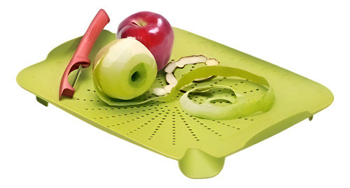 Tabla De Picar Corte Con Bordes Volcadores Cocina Plastica 0