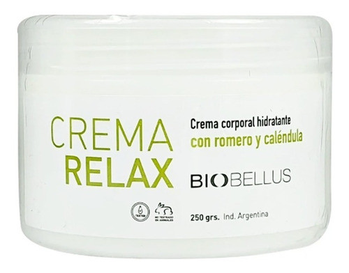 Crema Relax Para Masajes X 250 Gr Biobellus 0