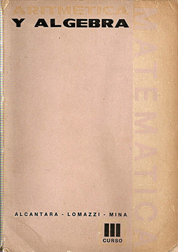 Aritmetica Y Algebra 3 - Alcantara - Estrada 0