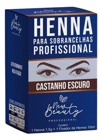 Henna Para Sobrancelhas Profissional - Castanho Escuro 0 Henna Para Sobrancelhas Profissional - Castanho Escuro 0