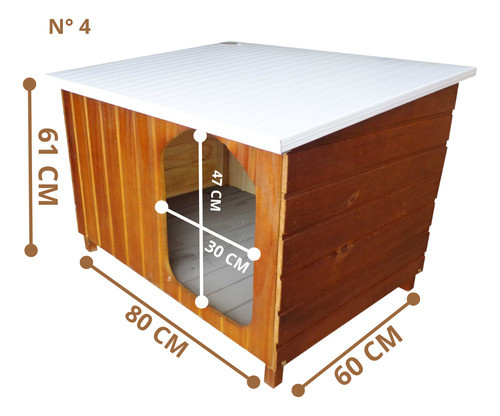 Casinha De Cachorro Criadeira De Madeira Grande N4 Pet 1