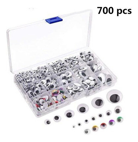 700pcs Diy Wiggly Wobbly Olhos Googly Acessórios Brinquedos 1