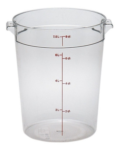 Recipiente Redondo Policarbonato 7,6 L Cambro V 0