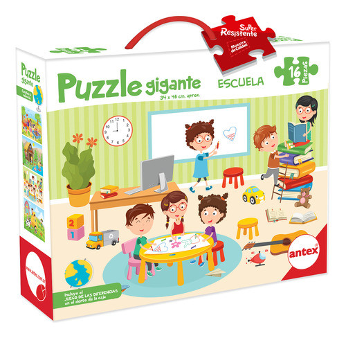 Puzzle 16p Escuela C/carton Extra Resistente Antex 0