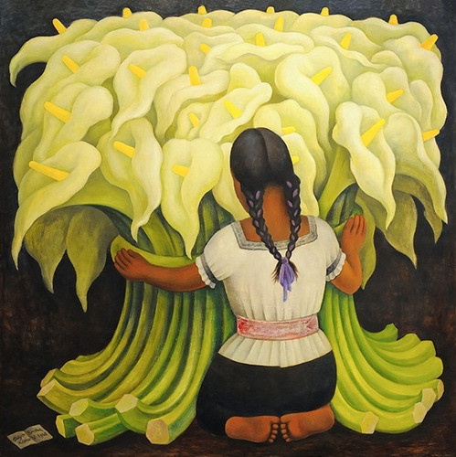 Lamina Fine Art Niña Con Calas Diego Rivera 60x60 1
