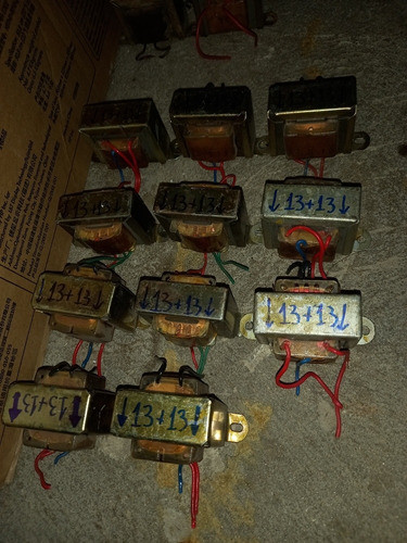 Lote 11 Transformadores 13+13v 0