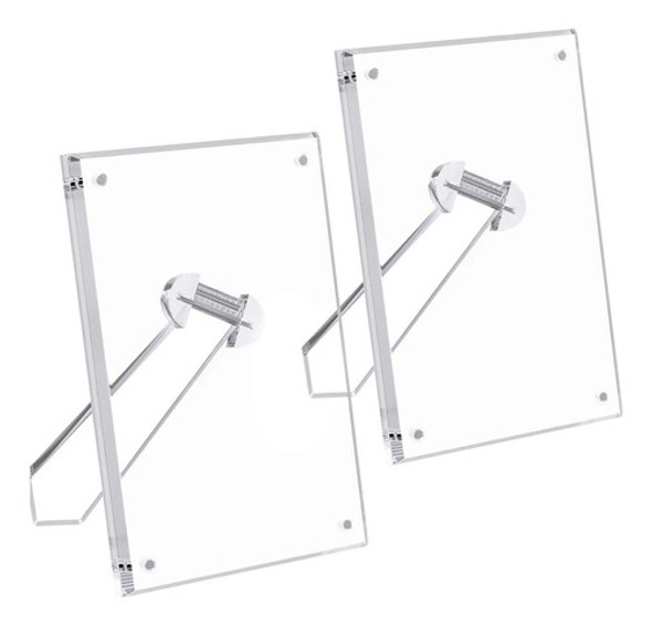 Marcos Fotos Portaretratos De Acrilico Inclinados. X2 Unid. 0