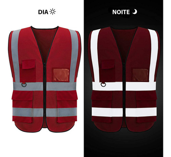 Colete Faixa Sinalizador Fluorescente Refletivo Epi Obra 1