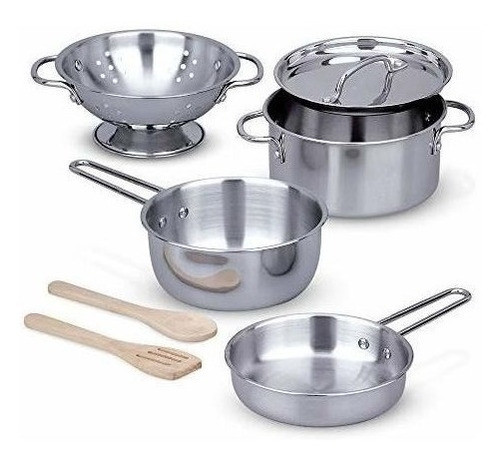 Melissa Y Doug ¡juguemos A La Casa! Juego De Ollas Y Sarten 0