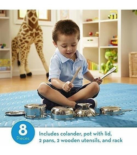 Melissa Y Doug ¡juguemos A La Casa! Juego De Ollas Y Sarten 1