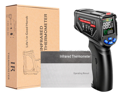 Termômetro Infravermelho Profissional 750°c Aneng Th06 Nfe 0