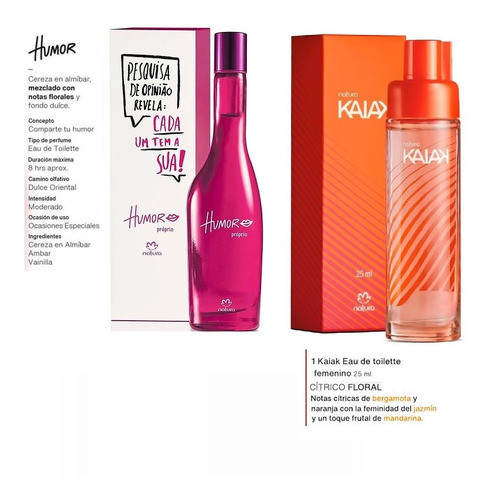 Kit De Regalo Kaiak Clasico Y Humor Propio Fem 25ml Natura 1