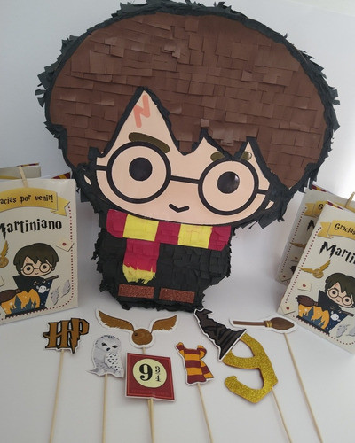 Piñata Grande Harry Potter Personalizada 30x40cm 0