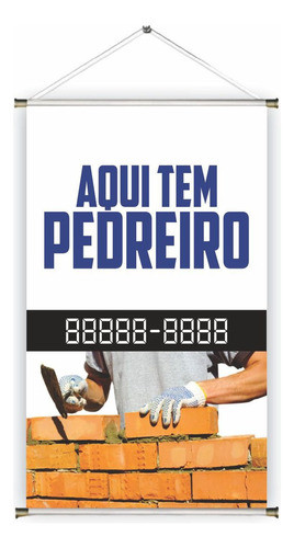 Banner Pronto Pedreiro Ref 268 - 45x70 Cm (arte Pronta) 0