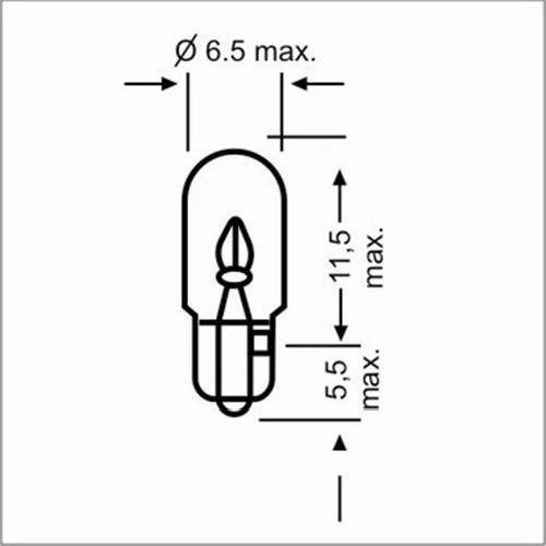Lampara Posicion Y Stop T6,5 12v 3w Poli 26191 0
