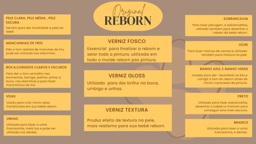 Tinta Air Dry Cor Pele Clara Premium 30 Ml Tinta Reborn 1