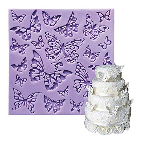 Anyana Mariposa Silicona Fondant Molde Decoracion De Pastel 0