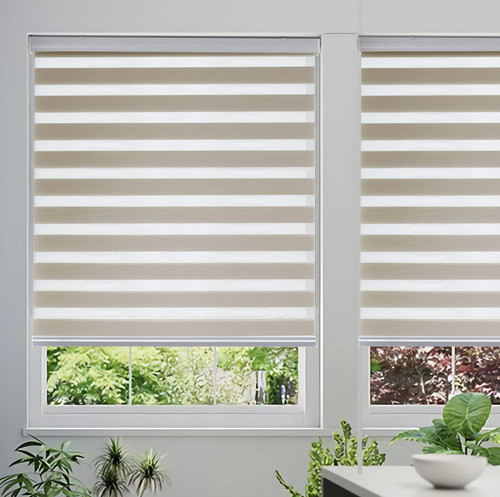 Shecute Persianas De Cebra Para Ventanas, 43 X 72 Pulgadas, 0