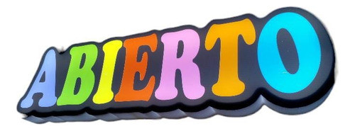 Cartel Luminoso Abierto Led Backlight Comercio 0