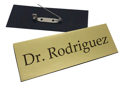 Pin  Identificador Personalizado De 6cm X 2 Cm Grabado Laser 0