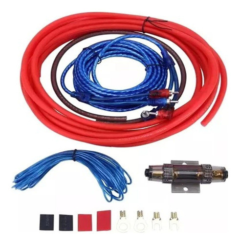 Juego Kit Cables Instalación Potencias 1500w 1