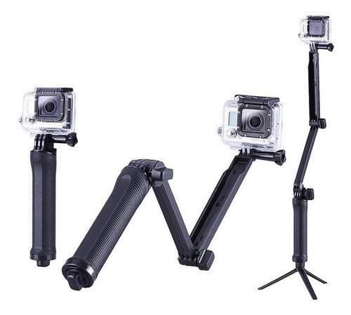 Baston Palo Selfie Gopro Plegable 3 En 1 Con Tripode 3 Way 0