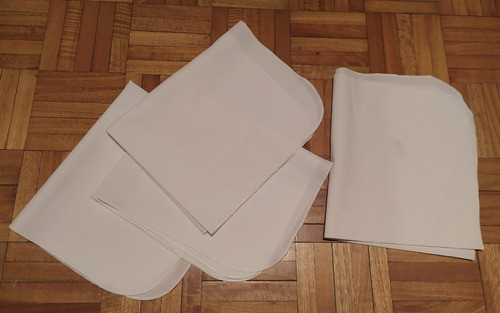 Servilletas De Tela Blanca Gastronomicas (4 Unidades) 1