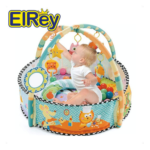 Gimnasio Bebé Pelotero Corral Animales Con Pelotas 1