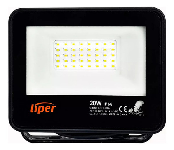 Foco Liper Material  Aluminio Led  Frio Ip66 20w 0