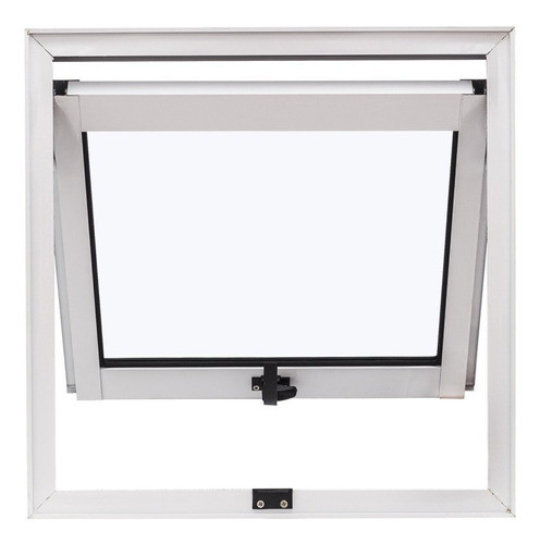 Janela De Alumínio Maxim-ar 50x50cm Vidro Liso Cristal Wt 1