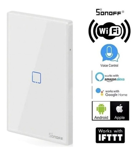 Interruptor De Pared 1 Boton Con Sensor Wifi Sonoff - Unilux 1