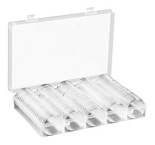 Capsula Para Moeda 1 Real De 27 Mm Numismatica Colecionador 1