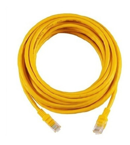 Cable De Red Utp Patch Cord Categoría 5e 10 M Amarillo 0