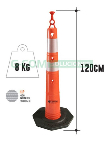 Cono Obrador Premium Conoflex 120cm Ideal Obras Construccion 1