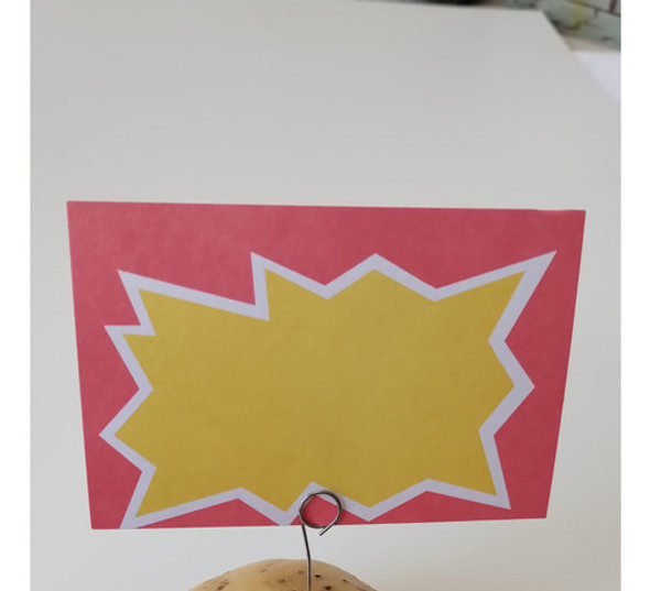 Carteles Para Precios. Medidas 12 X 16 Cm. Por 100 Unidades. 1