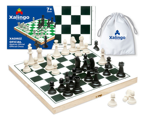 Ajedrez Tablero De Madera Piezas Reglamentarias, Xalingo, 0