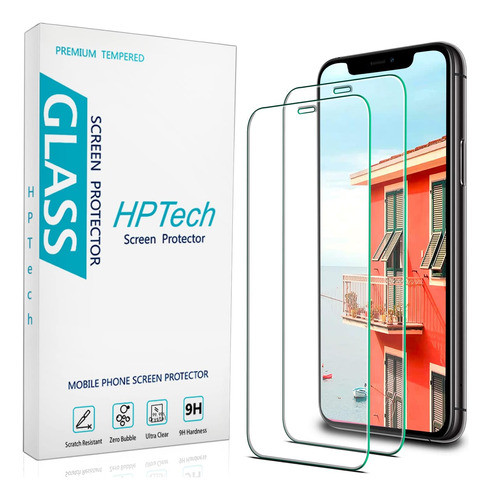 Protector Pantalla Hptech iPhone XR (paquete 2) Película Xr 0