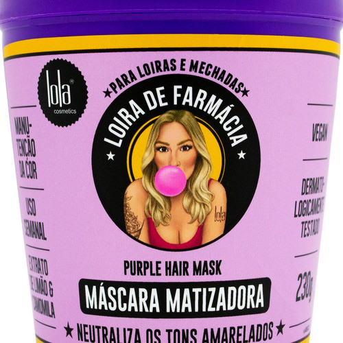Lola Loira De Farmácia Máscara Matizadora Silver 230gr Local 1